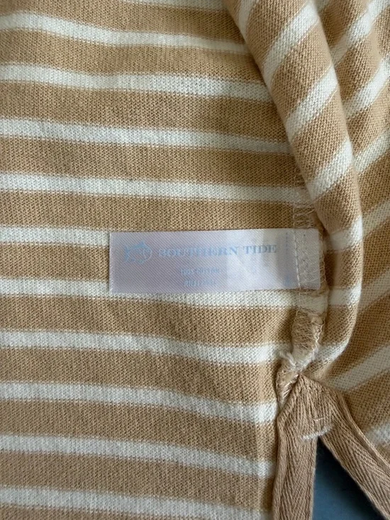 NWT Southern Tide Demi Stripe Irish Cream Preppy Coastal Polo Shirt Dress - Picture 8 of 8